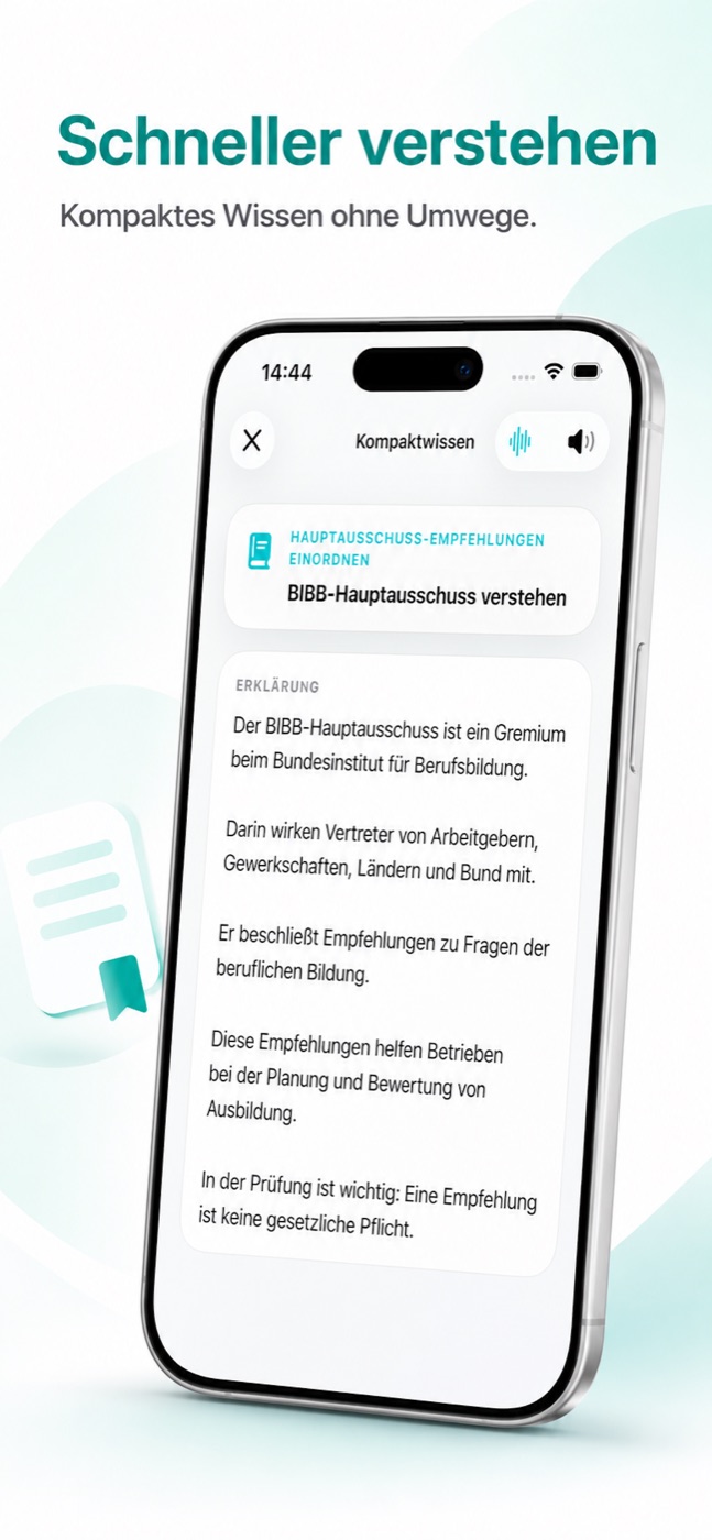 LernHeld Kompaktwissen mit kurzer Erklärung zu einem Prüfungsthema